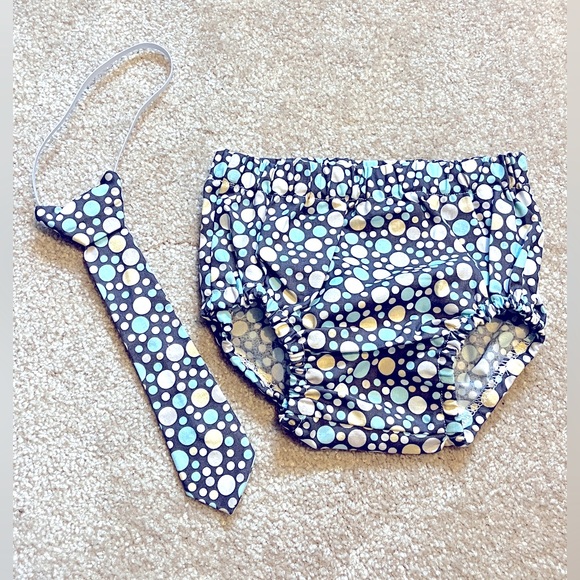 Diaper Cover & matching elastic Tie - Picture 1 of 1